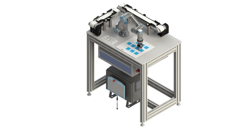 Schulungsplatte UR3E mit Unterbau