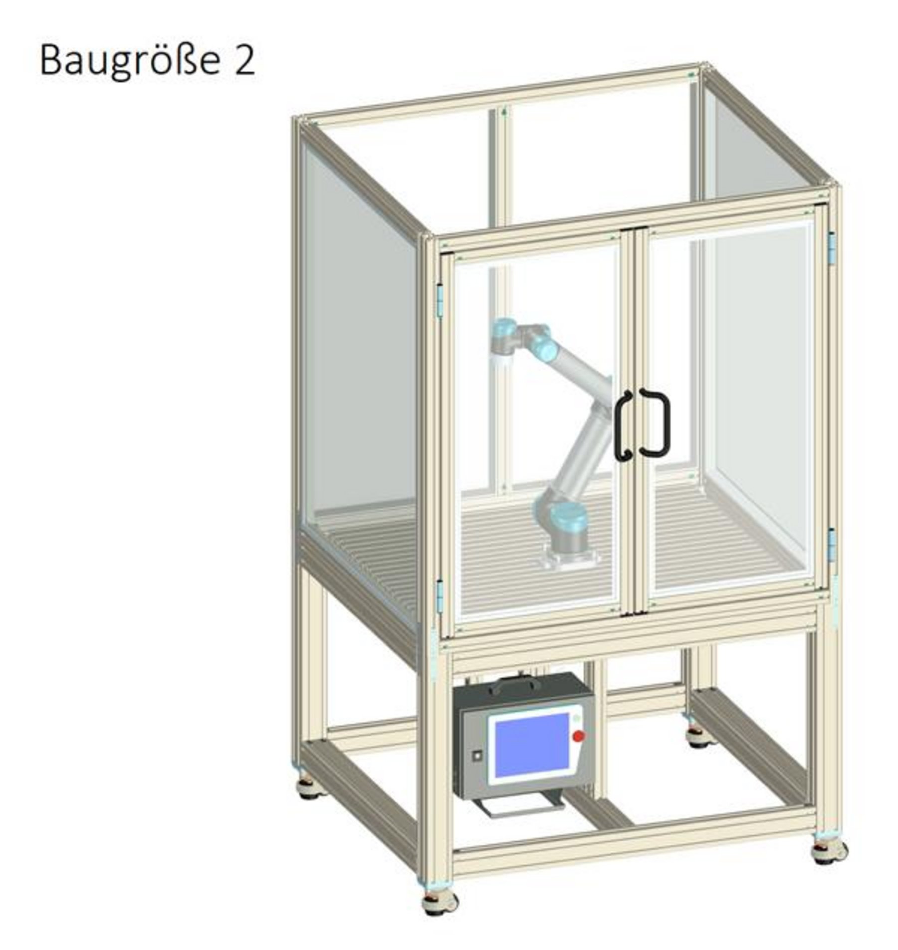 Robotereinhausung für UR Baugröße 2