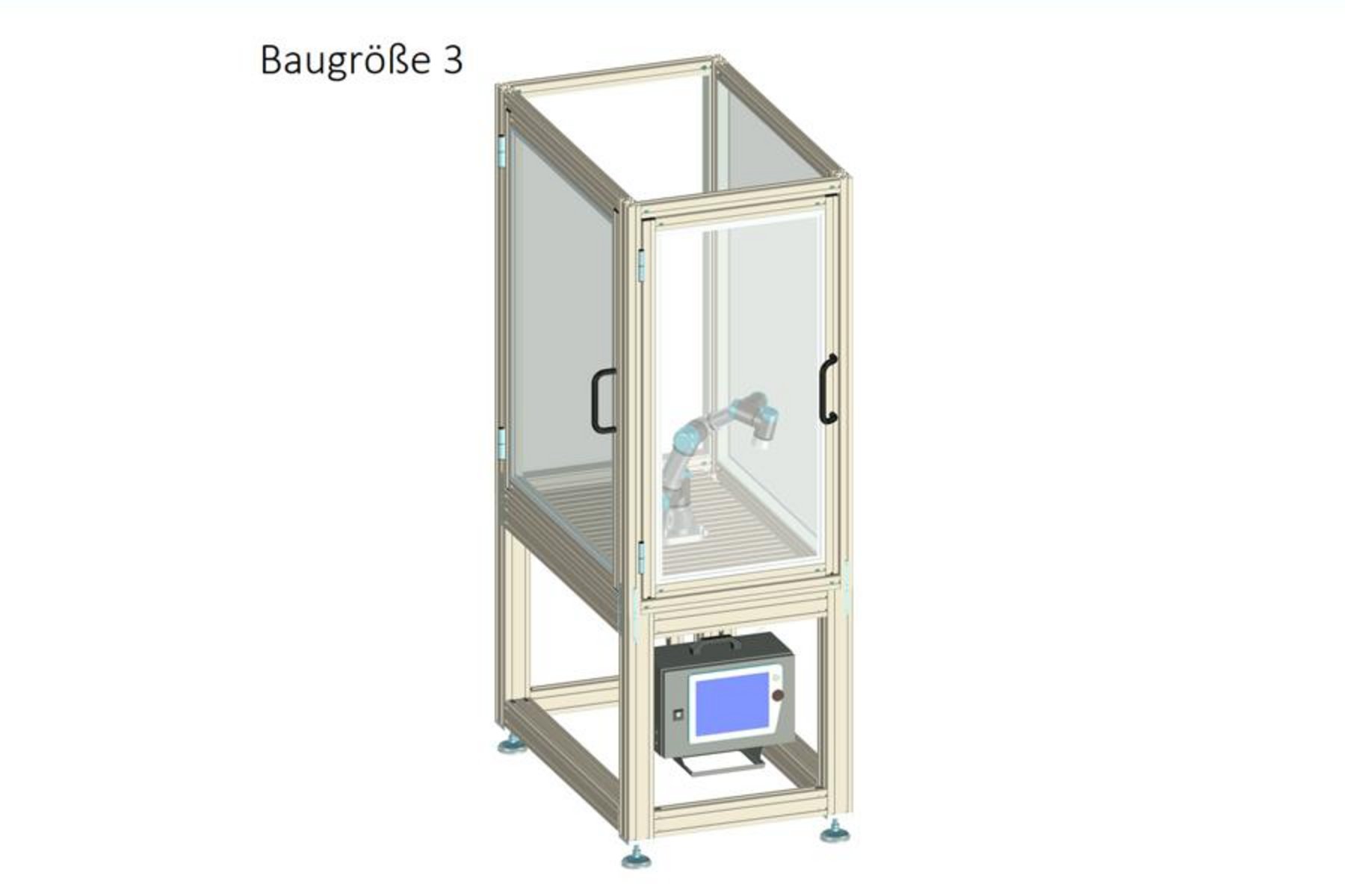 Roboterzelle Baugröße 3 für Universal Robots