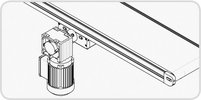 Elektrisches Förderband - Direkter Mittenantrieb