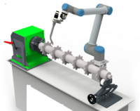 Schweißen Roboter siebte Achse